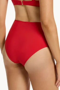 Bottoms^Jets et High Waist Pant Rosso