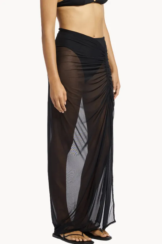 Sarongs^Jets et Lure Mesh Skirt BLACK