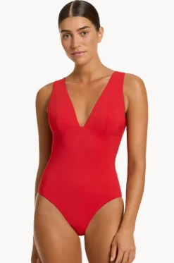 One Pieces^Jets et Plunge One Piece Rosso