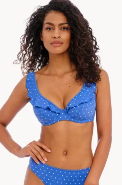 Bikini Tops^Freya Jewel Cove F Cup Frill Plunge Bra Azure