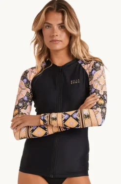 Rashies & Sunsuits^Billabong Just For You Pipa Long Sleeve Suntop Black