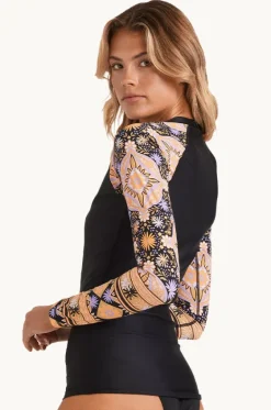 Rashies & Sunsuits^Billabong Just For You Pipa Long Sleeve Suntop Black