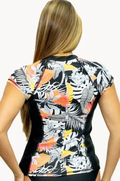 Rashies & Sunsuits^Salty Ink Kailani Reef Short Sleeve Suntop Coral