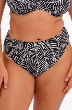Bottoms^Elomi Swimwear Kata Beach Mid Rise Bikini Brief BLACK