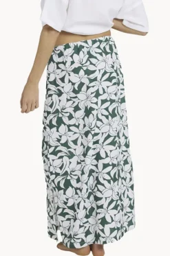 Skirts^Roxy Khloe Midi Skirt Evergreen