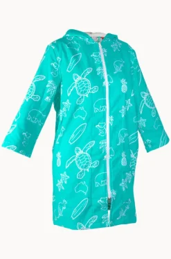 Towel Robes & Ponchos^Back Beach Co Kids Australia Hooded Towel Robe 7-11Y Teal