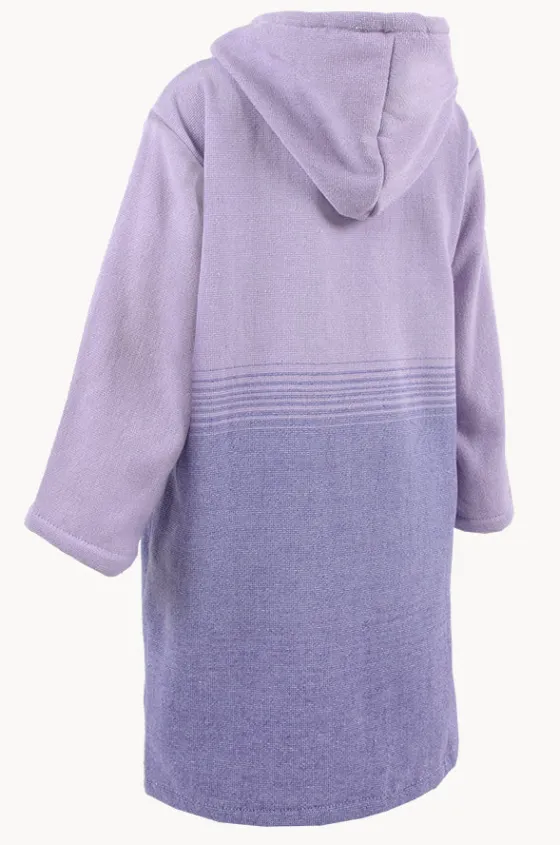 Towel Robes & Ponchos|Towel Robes & Ponchos^Back Beach Co Kids Fade Hooded Towelling Robe 5-7Y Purple