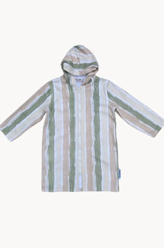 Towel Robes & Ponchos|Towel Robes & Ponchos^Back Beach Co Kids Island Hooded Towelling Robe 7-11Y Sand
