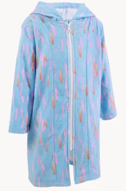 Towel Robes & Ponchos|Towel Robes & Ponchos^Back Beach Co Kids Pastel Breeze Hood Towel Robe 3-5Y Light blue