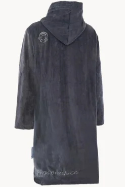 Towel Robes & Ponchos|Towel Robes & Ponchos^Back Beach Co Kids Hooded Towelling Robe 5-7Y Storm