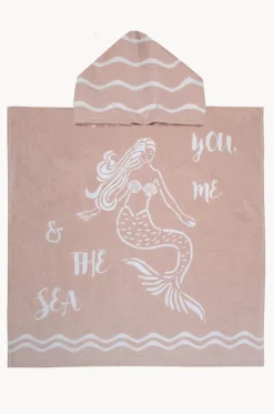 Towel Robes & Ponchos|Towel Robes & Ponchos^Bambury Kids You Me & The Sea Poncho Blush
