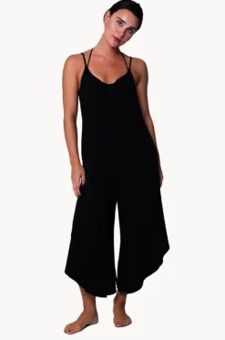 Playsuits^J.valdi Kira Slub Flowy Jumpsuit Black