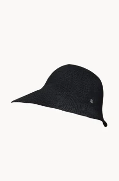 Headwear^Cherry Red Knit Visor Cap Black