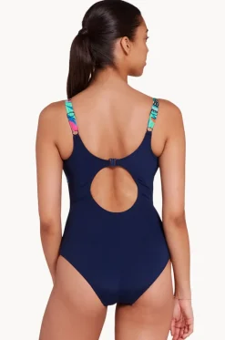 One Pieces^Zoggs Kuringai Ankor Clipback One Piece Navy/multi