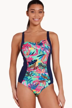 One Pieces^Zoggs Kuringai Ruched Front One Piece Navy/multi