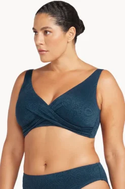 Bikini Tops^Artesands La Traviata Delacroix Cross Front Bra Navy
