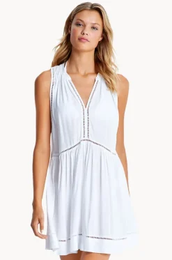 Dresses^Seafolly Ladder Detail Dress White