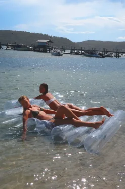 Pool Inflatables^Sunny Life Le Weekend Luxe Twin Tube Lilo Clear