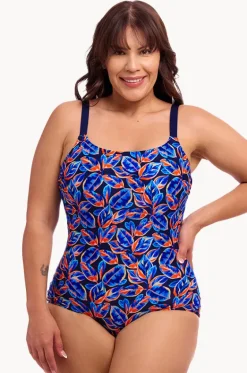 One Pieces^Funkita Leaf Blower Scoop Neck One Piece Navy/orange