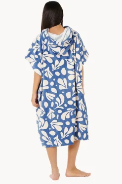 Towel Robes & Ponchos|Towel Robes & Ponchos^Rip Curl Leaf Mixed Hooded Towel Blue/natural