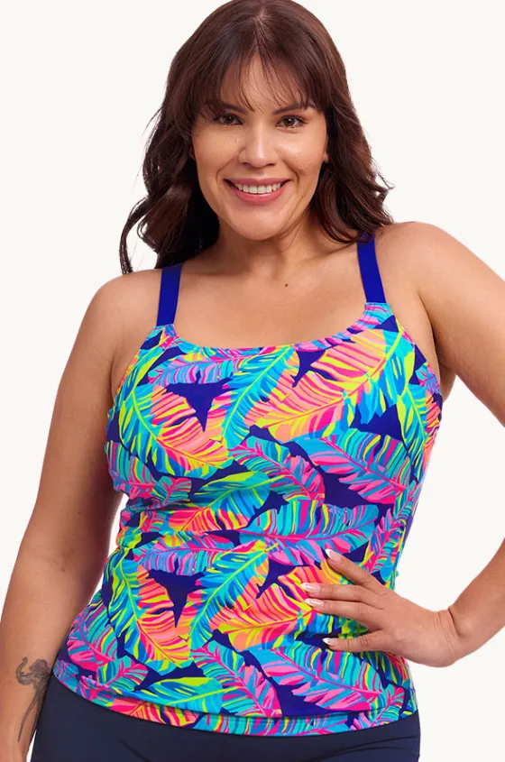 Tankini Tops^Funkita Leaving Today Scoop Neck Tankini Separate Navy/multi