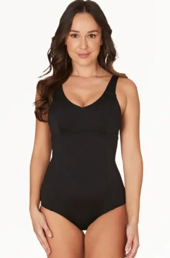 One Pieces^Nip Tuck Leona One Piece BLACK