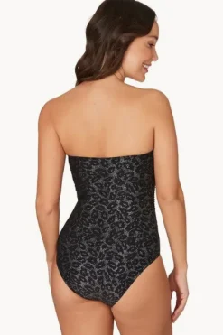One Pieces^Nip Tuck Leopard Foil Colette One Piece BLACK