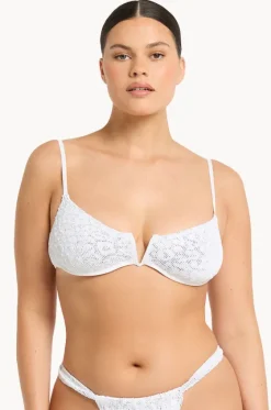 Bikini Tops^Bond-eye Leopard Nora Balconette WHITE