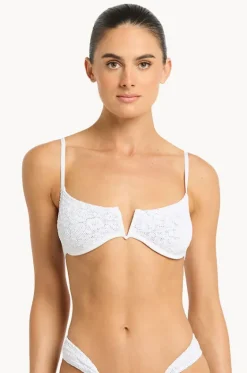 Bikini Tops^Bond-eye Leopard Nora Balconette WHITE