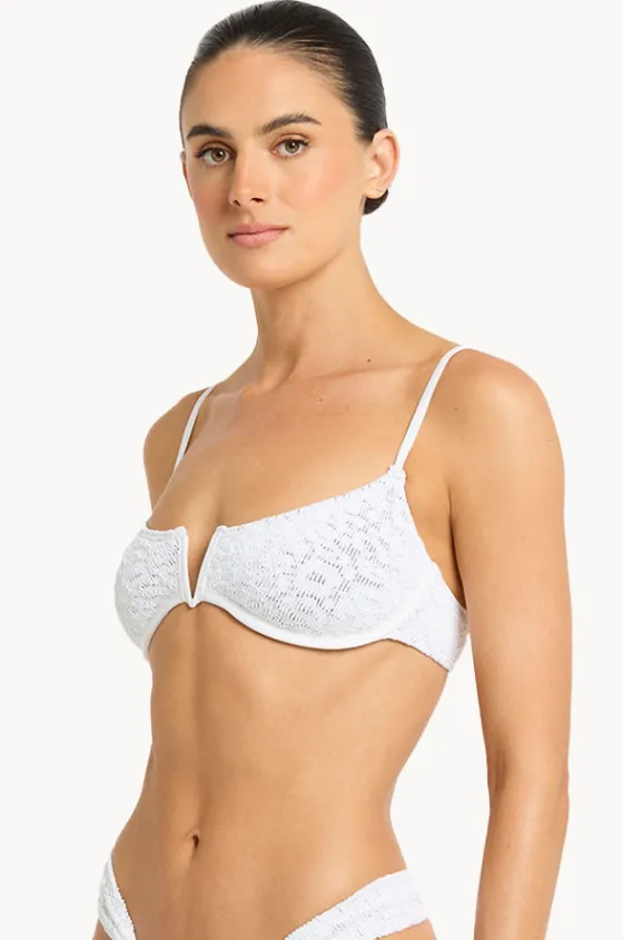Bikini Tops^Bond-eye Leopard Nora Balconette WHITE