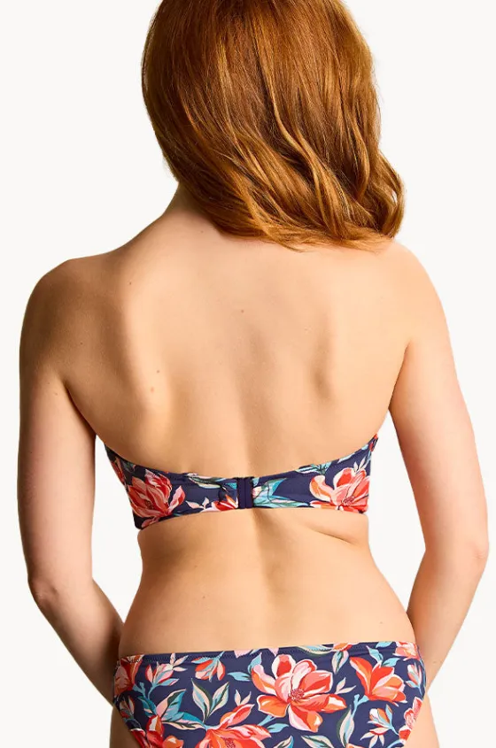 Bikini Tops^Panache Liliflora E Cup Ashley Bandeau Navy/Red