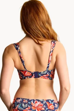 Bikini Tops^Panache Liliflora F Cup Bette Balconette Bra Navy/red