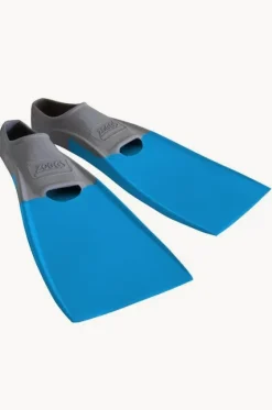 Swim Fins^Zoggs Long Blade Swim Fins - Size US 3-4 Light blue