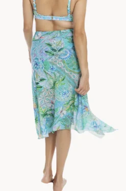 Sarongs^Togs Swimwear Lucca Mesh Frill Skirt Aqua