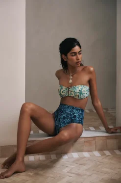 Bikini Tops^Monte u0026 Lou Lulu Bilgola Bandeau Olive