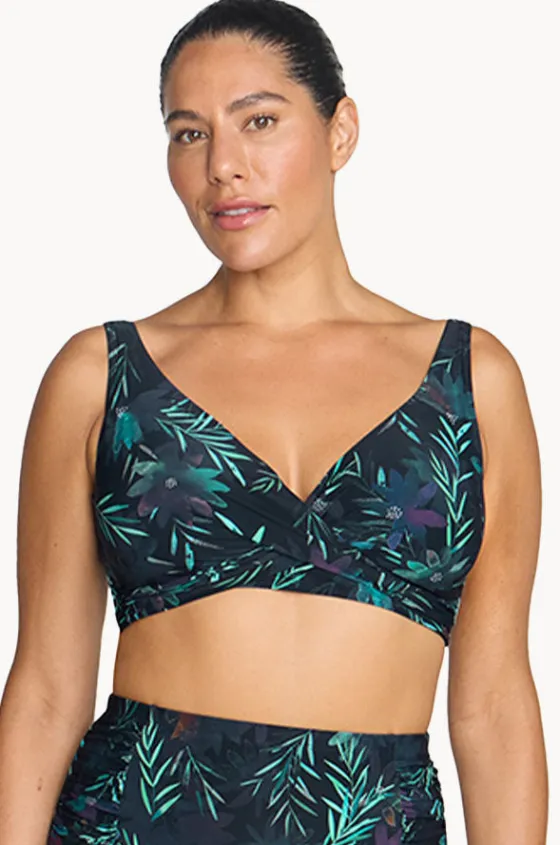 Bikini Tops^Artesands Lunafleur Delcroix Cross Front Bra Navy