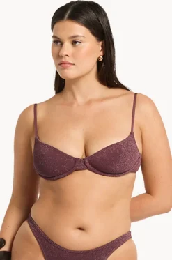 Bikini Tops^Bond-eye Lurex Gracie Balconette Amarena