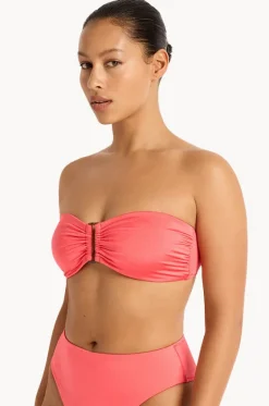 Bikini Tops^Monte u0026 Lou Lustre Bilgola Bandeau Calypso