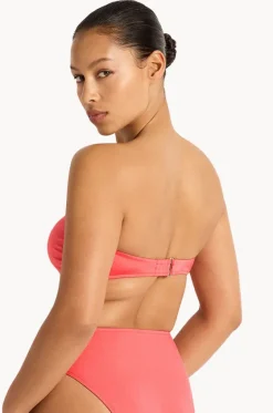 Bikini Tops^Monte u0026 Lou Lustre Bilgola Bandeau Calypso