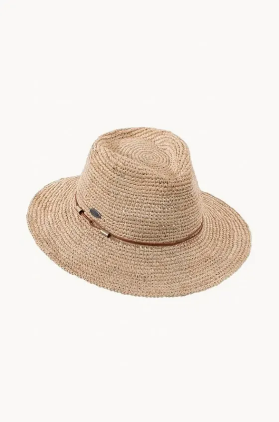 Headwear^Rigon Magdalena Raffia Adjustable Fedora Natural