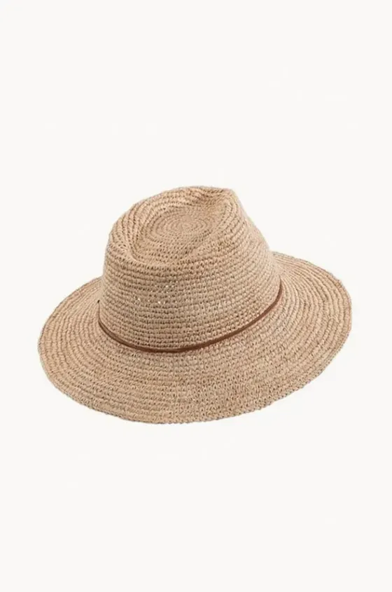 Headwear^Rigon Magdalena Raffia Adjustable Fedora Natural