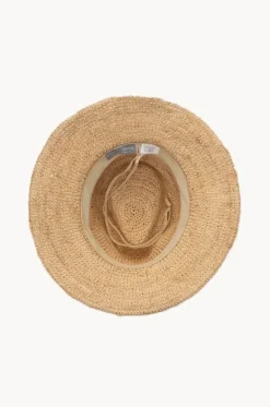 Headwear^Rigon Magdalena Raffia Adjustable Fedora Natural