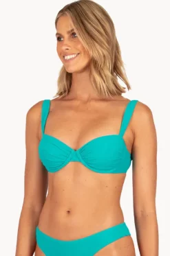 Bikini Tops^Baku Malibu B/C Cup Retro Demi Bra Jade