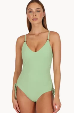 One Pieces^Baku Malibu Ruched Side One Piece Apple