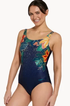 One Pieces^Zoggs Mandira Adjustable Scoopback One Piece Navy/Multi