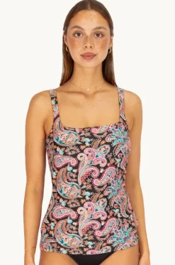 Tankini Tops^Baku Marrakesh Multi Fit Tankini Separate Black