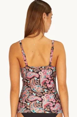 Tankini Tops^Baku Marrakesh Multi Fit Tankini Separate Black