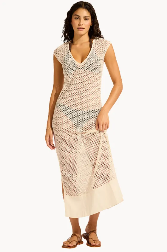 Overswim^Seafolly Maxi Tank Dress Ecru