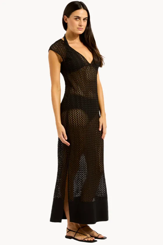 Overswim^Seafolly Maxi Tank Dress Black