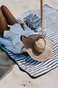 Cooler Bags|Picnic Vibes^Good Vibes Mediterranean Deluxe 15 Can Cooler Bag White/blue